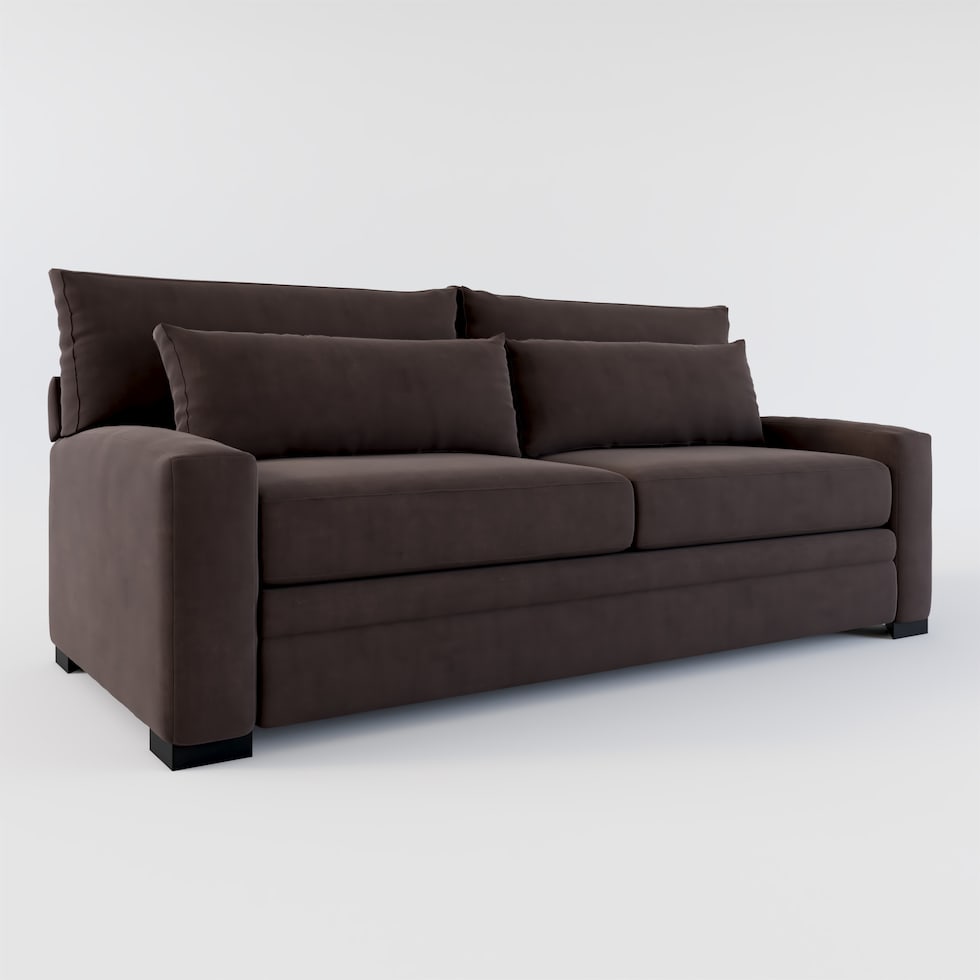 winston dark brown sofa web   