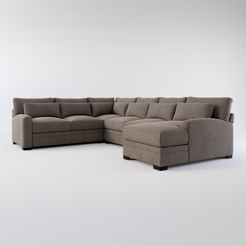 Winston 4Piece Sectional with Chaise Value City Furniture