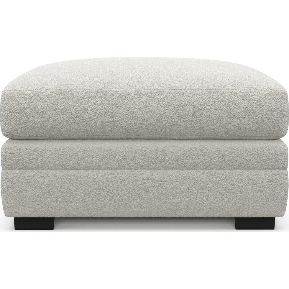 winston gray ottoman   
