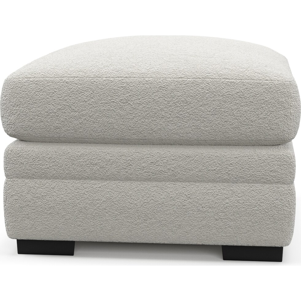 winston gray ottoman   