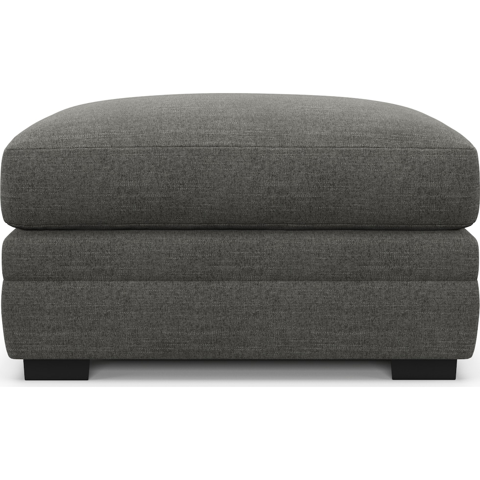 winston gray ottoman   