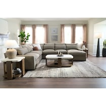 winston gray sectional   