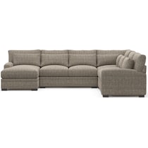 winston gray sectional   