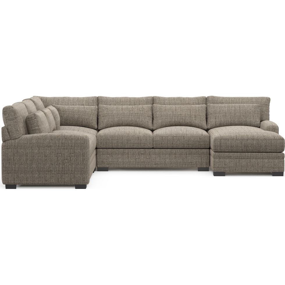 winston gray sectional   