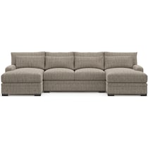 winston gray sectional   