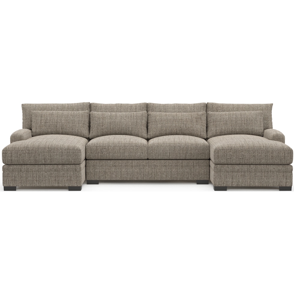 winston gray sectional   