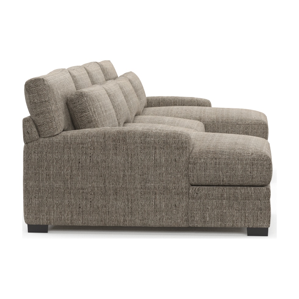 winston gray sectional   