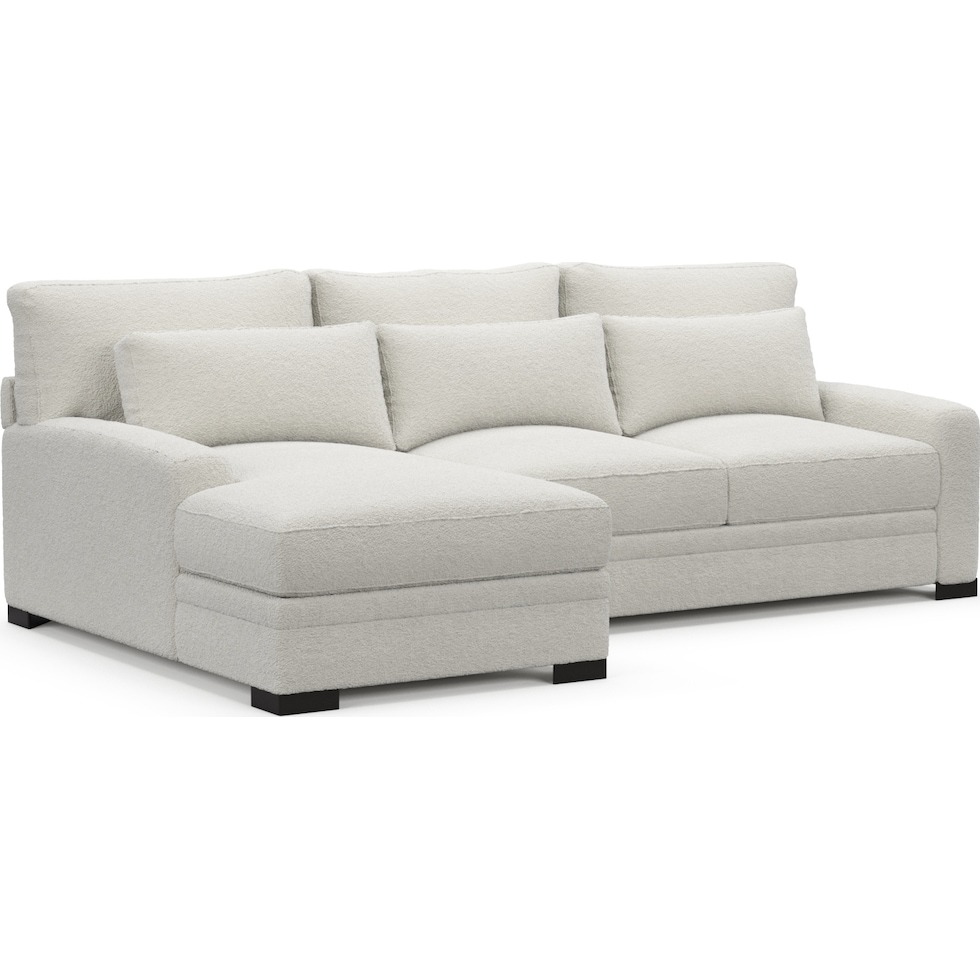 winston gray sectional   