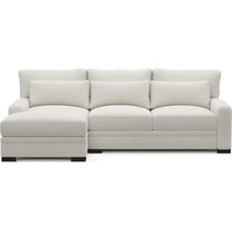 winston gray sectional   