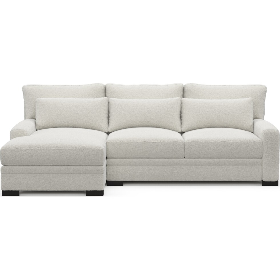 winston gray sectional   