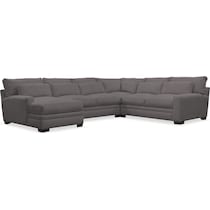 winston gray sectional   