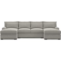 winston gray sectional   