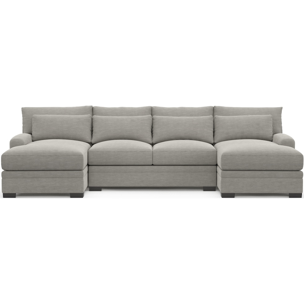 winston gray sectional   