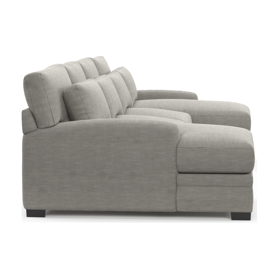 winston gray sectional   