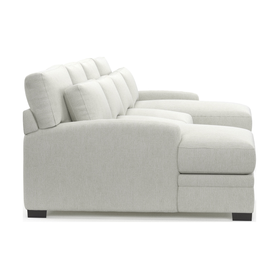 winston gray sectional   