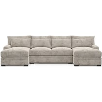 winston gray sectional   