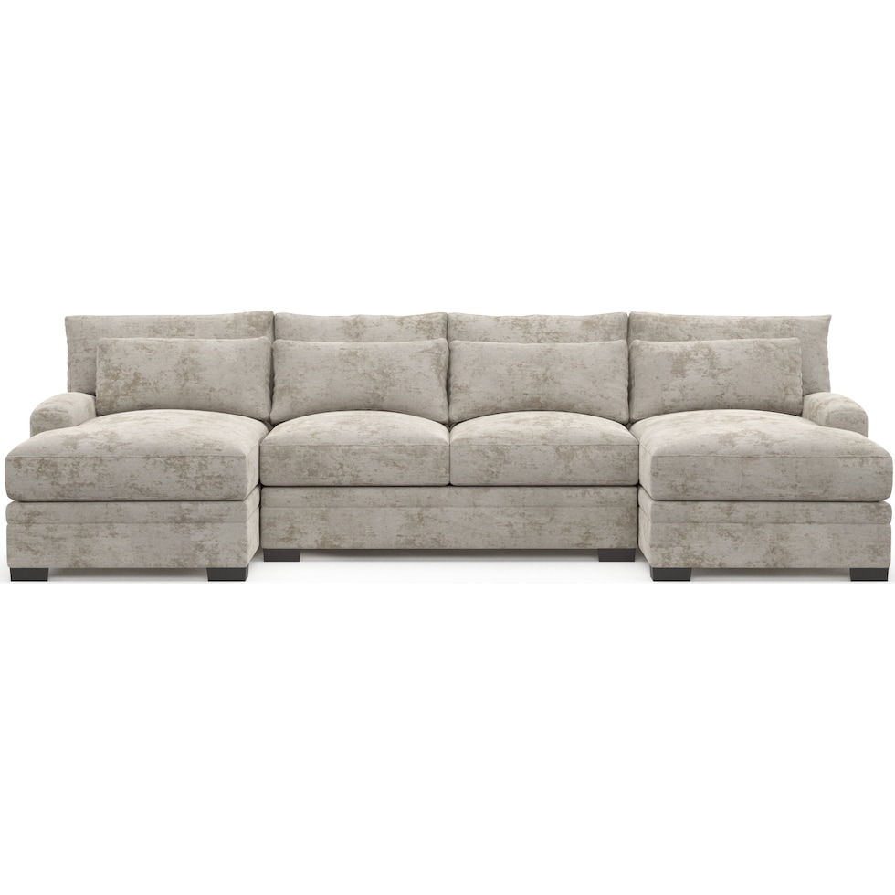 winston gray sectional   