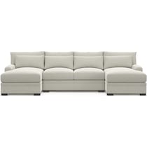 winston gray sectional   