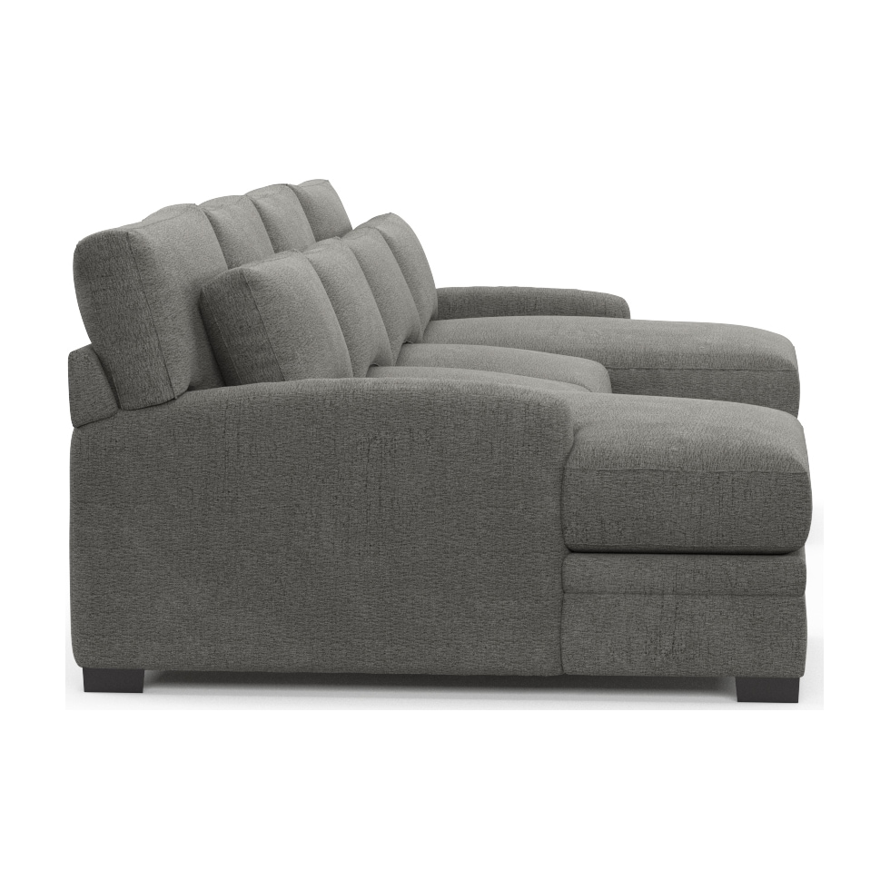 winston gray sectional   