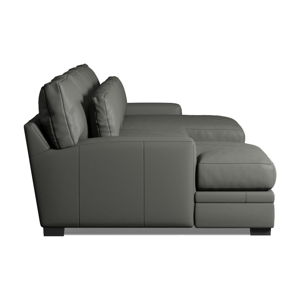 winston gray sectional   