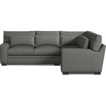 winston gray sectional   