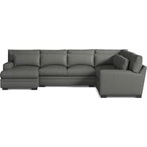 winston gray sectional   
