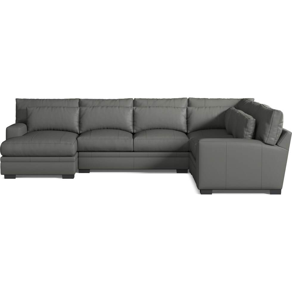 winston gray sectional   
