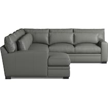 winston gray sectional   