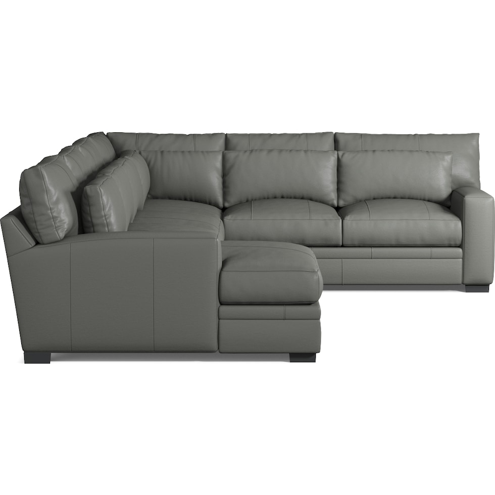 winston gray sectional   