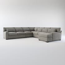 winston gray sectional   