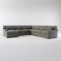 winston gray sectional   