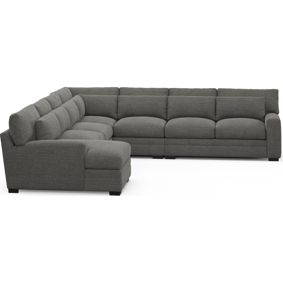 winston gray sectional   