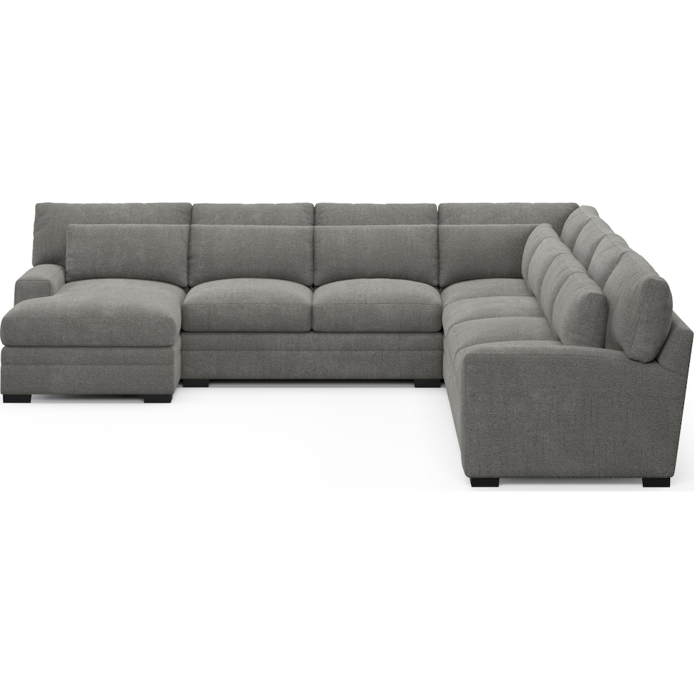 winston gray sectional   