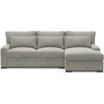 winston gray sectional   