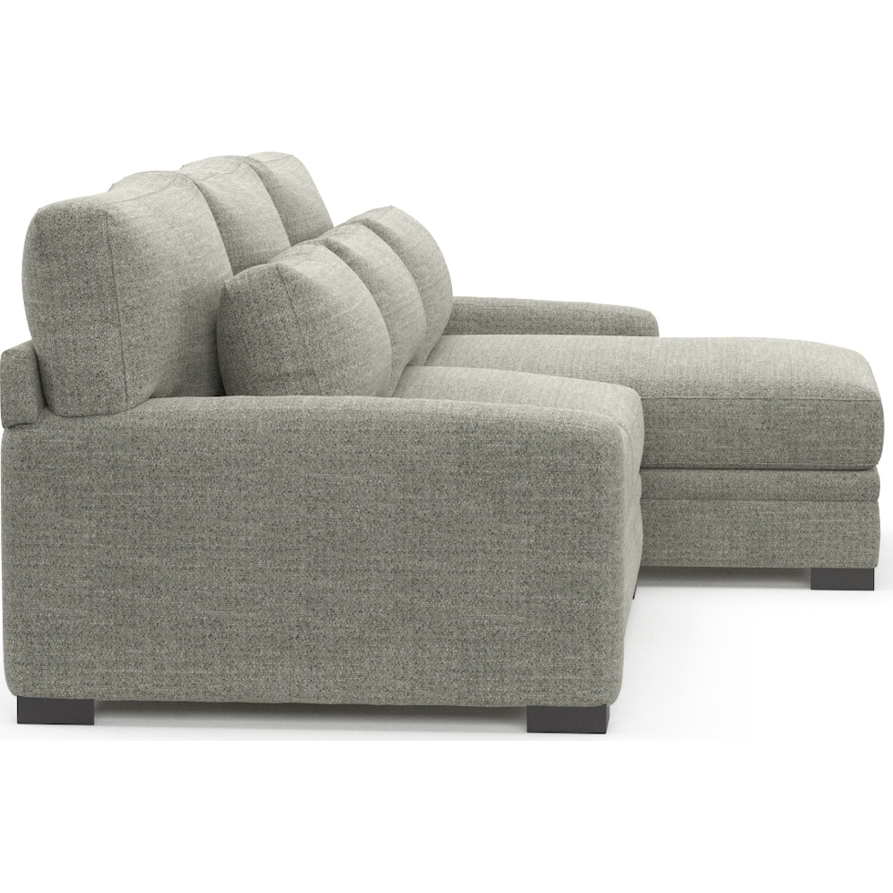 winston gray sectional   