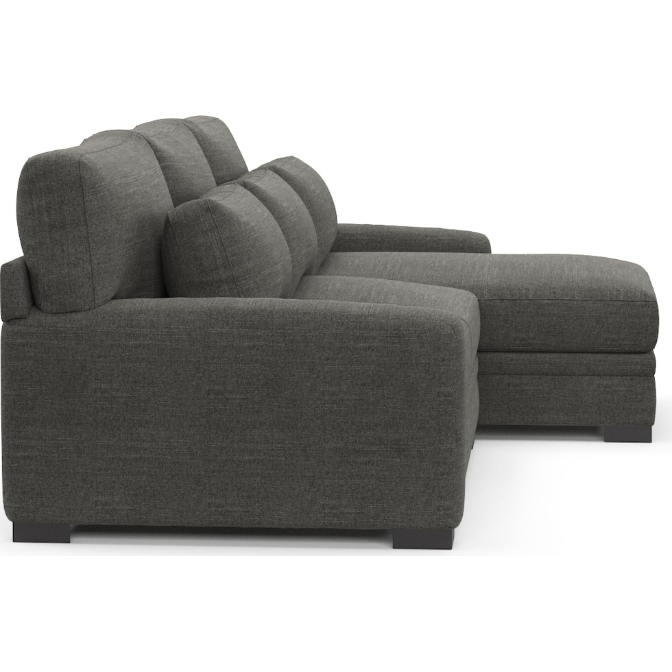 winston gray sectional   