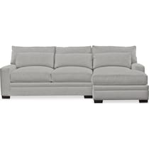 winston gray sectional   