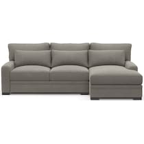 winston gray sectional   
