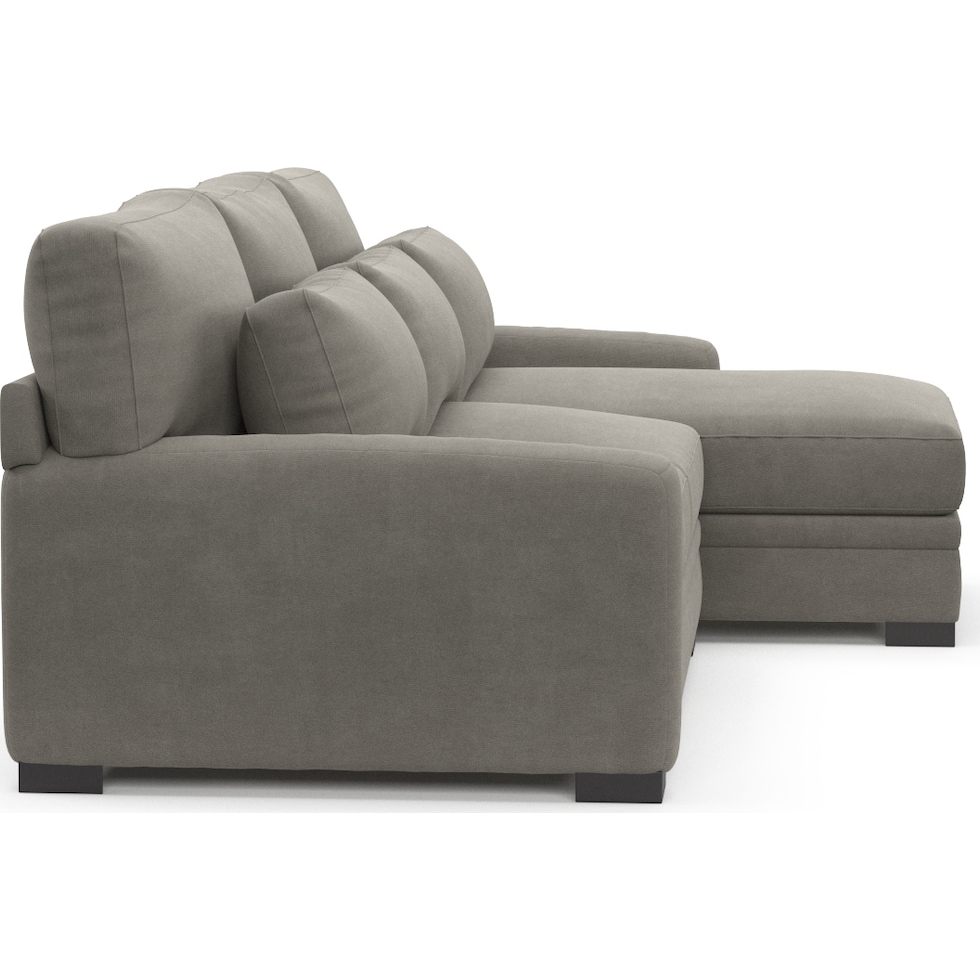 winston gray sectional   