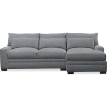 winston gray sectional   