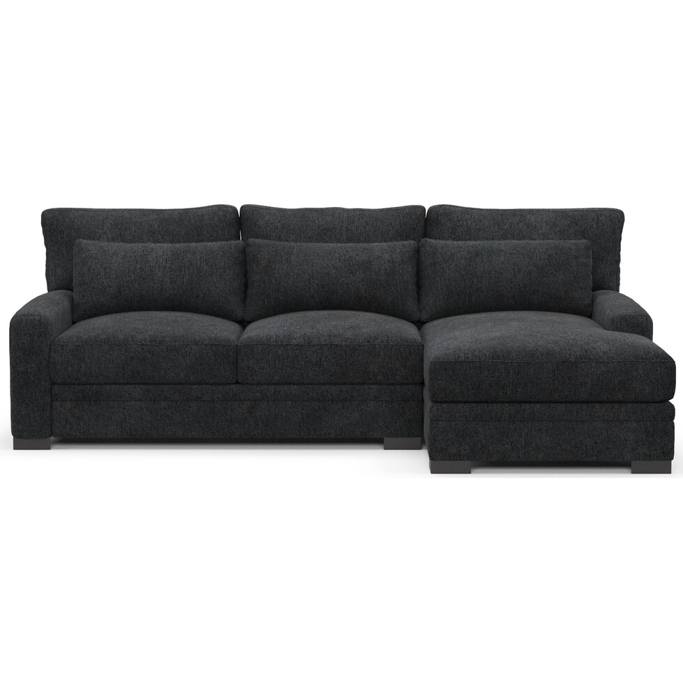 winston gray sectional   