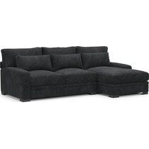 winston gray sectional   