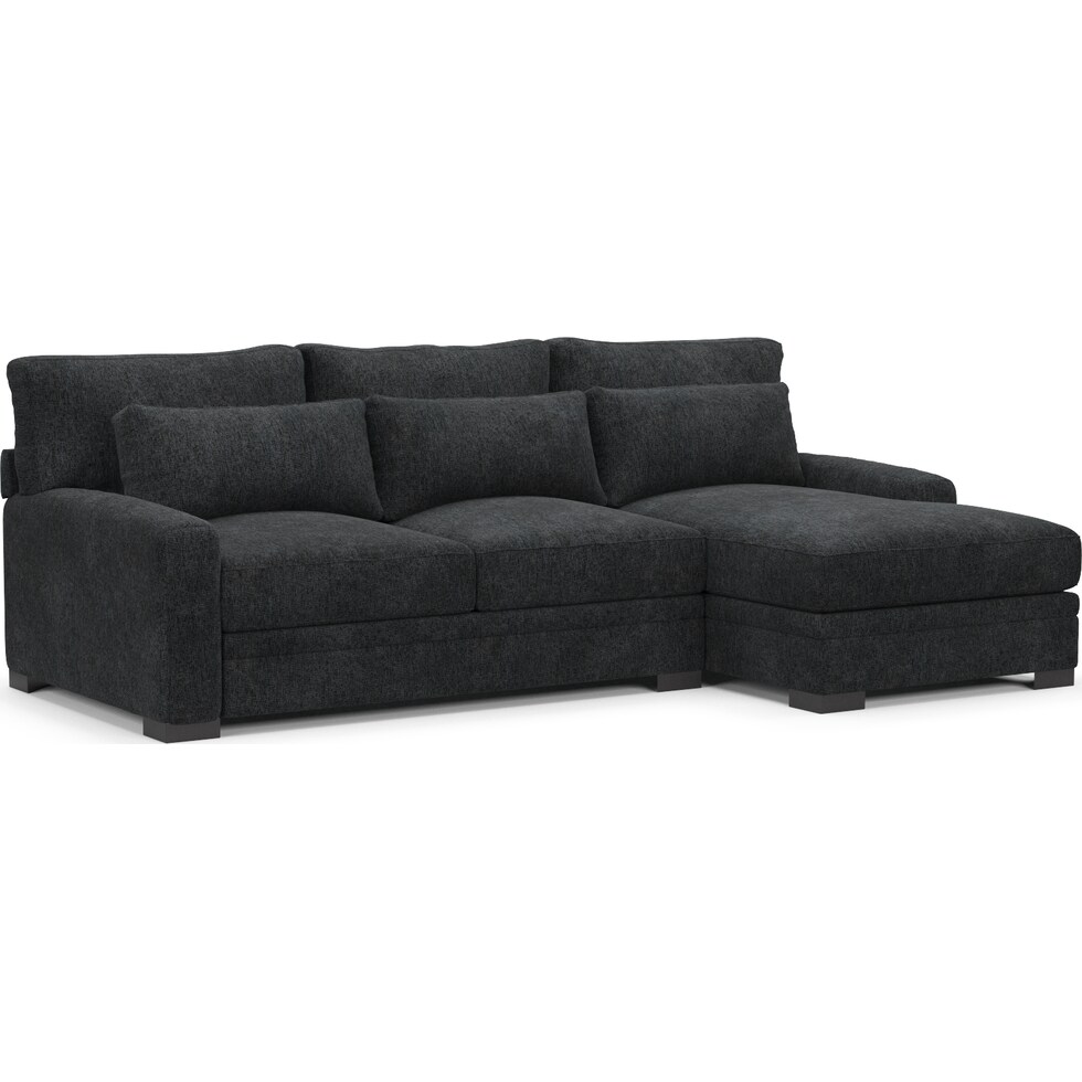 winston gray sectional   