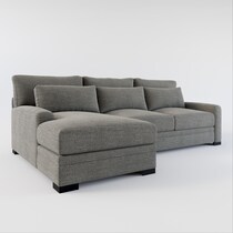 winston gray sectional   