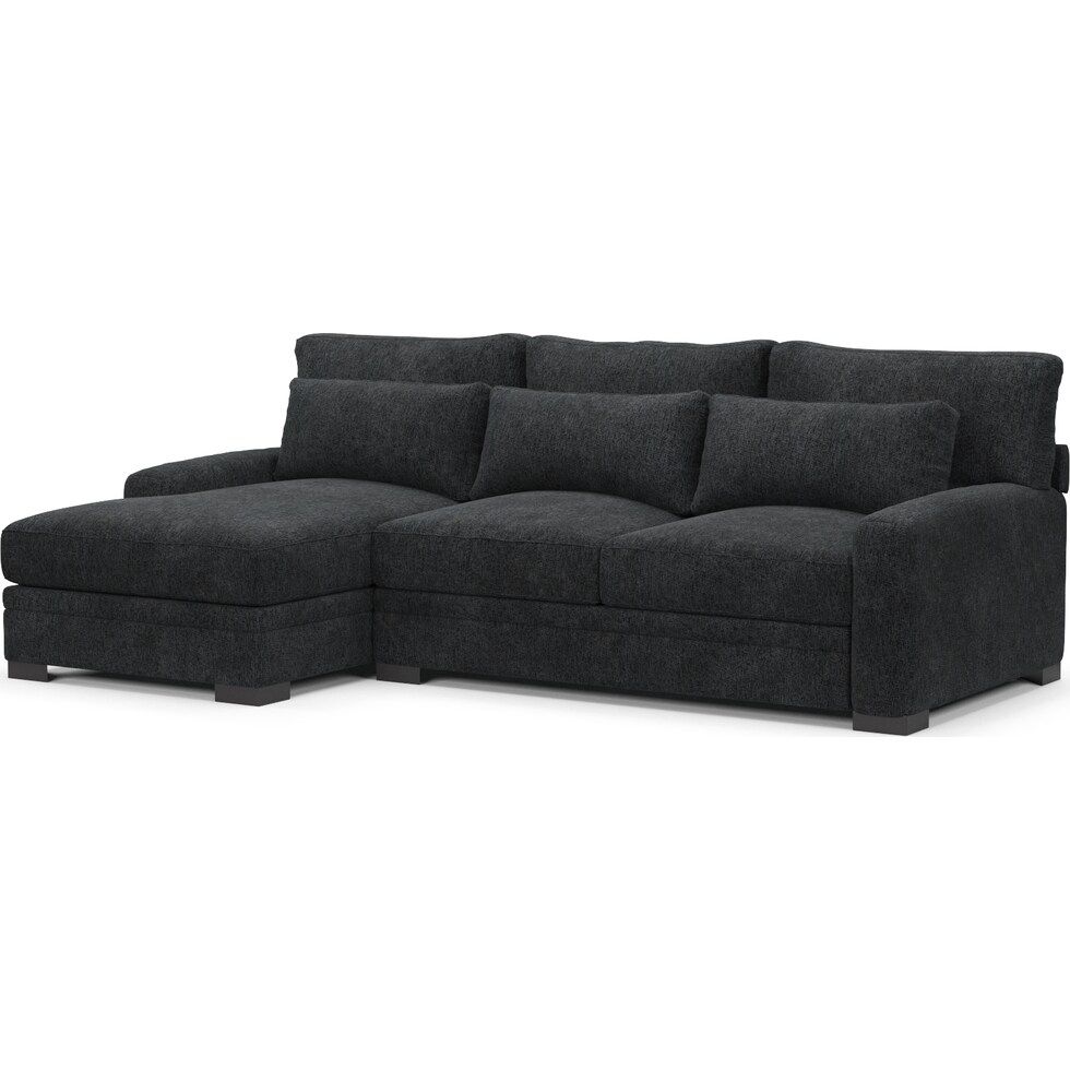 winston gray sectional   