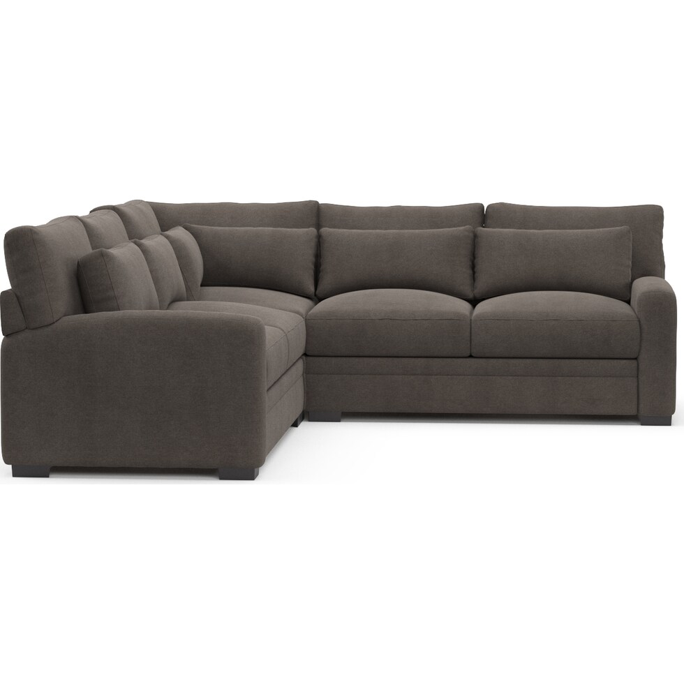 winston gray sectional   