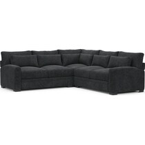 winston gray sectional   