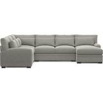 winston gray sectional   