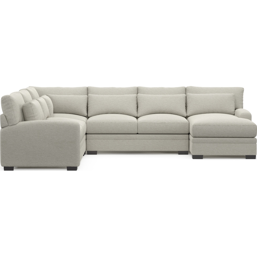 winston gray sectional   