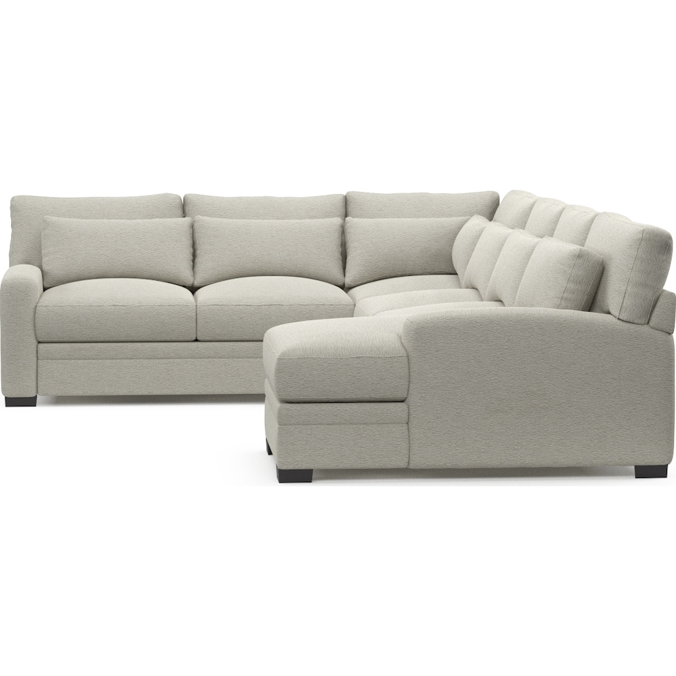 winston gray sectional   